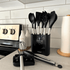 Culinara Pro – 12-teiliges Silikon-Küchenutensilien-Set mit Edelstahlgriffen