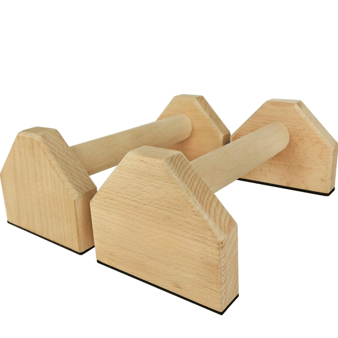 Kalisthenik Kraftstangen – Robuste Holzliegestütze Für Sicheres Körpergewicht-Training