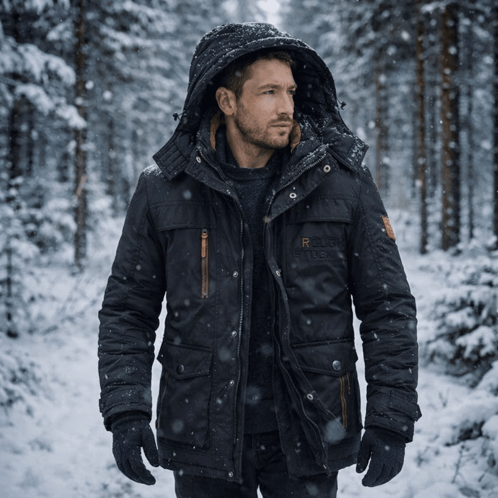 GletscherBekleidung – Wärmender Parka Mit Winddichter Fleece-Fütterung