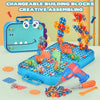 BuildiBits Kreatives Set – Buntes Konstruktionsspielzeug Mit Bohrer & Werkzeug Für Kinder Ab 3 Jahren