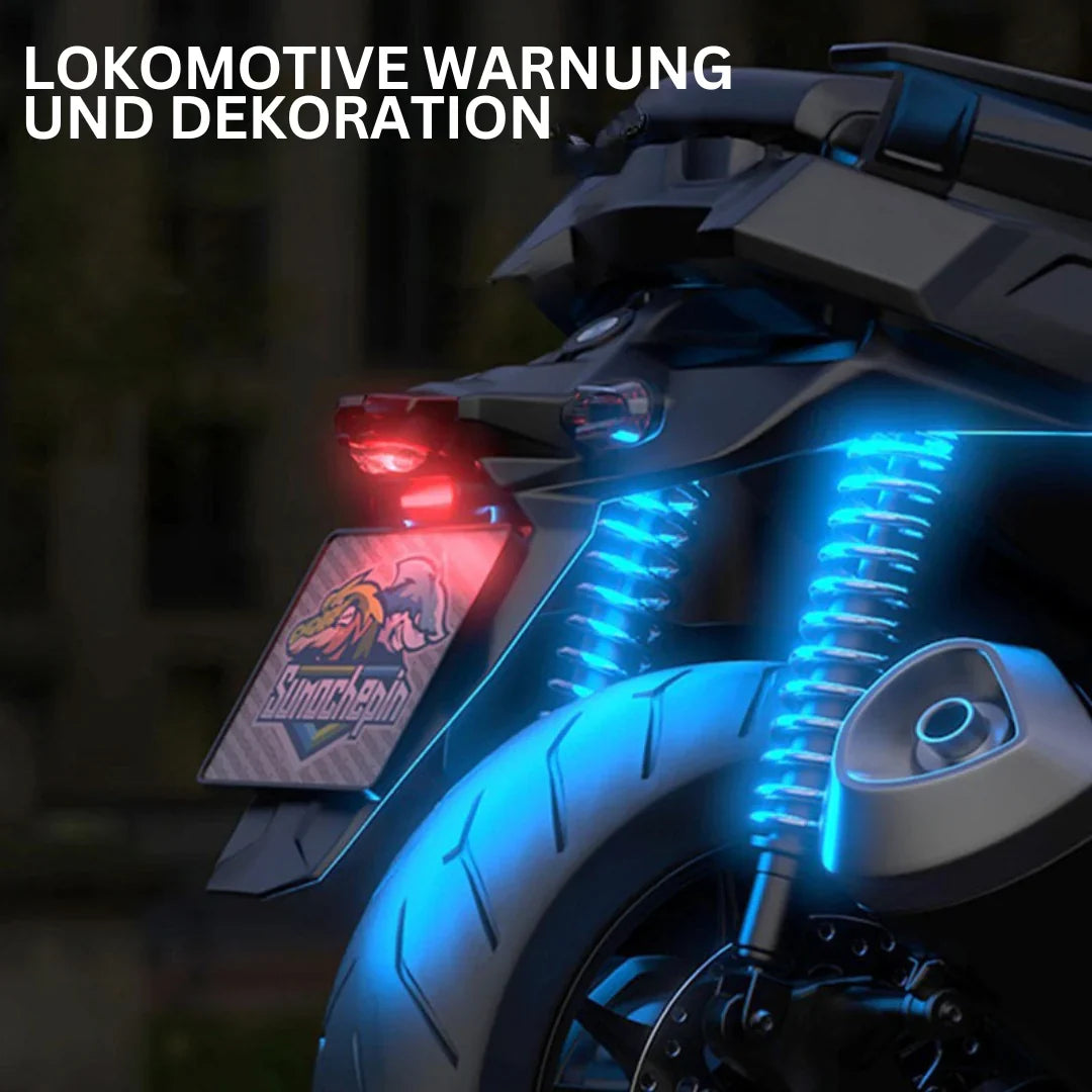 Kabelloses LED-Motorrad-Rücklicht – Wiederaufladbare Fernbedienung für Brems- und Warnleuchte