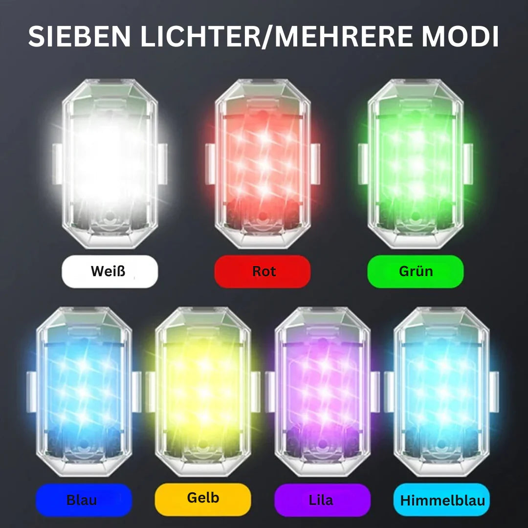 Kabelloses LED-Motorrad-Rücklicht – Wiederaufladbare Fernbedienung für Brems- und Warnleuchte