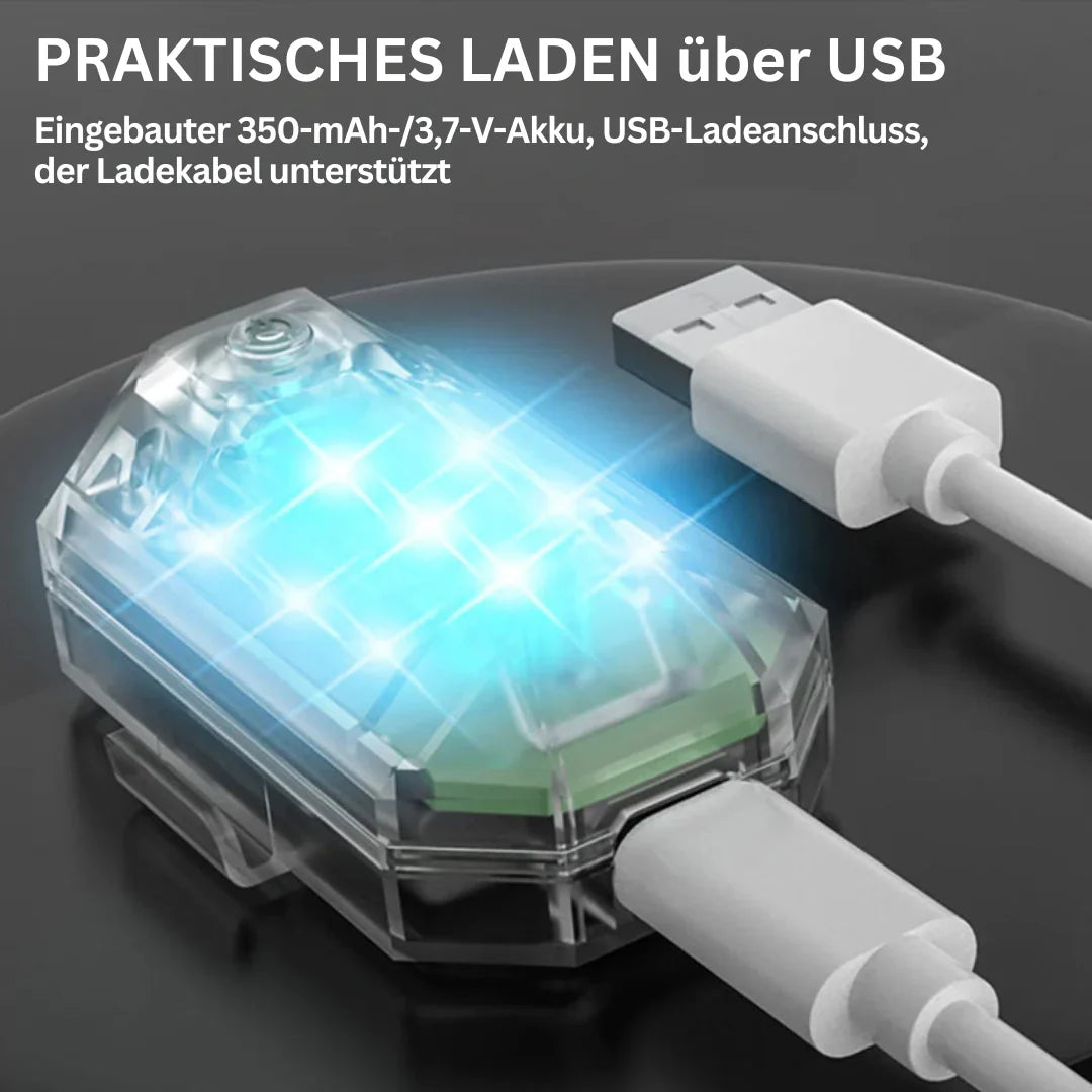 Kabelloses LED-Motorrad-Rücklicht – Wiederaufladbare Fernbedienung für Brems- und Warnleuchte