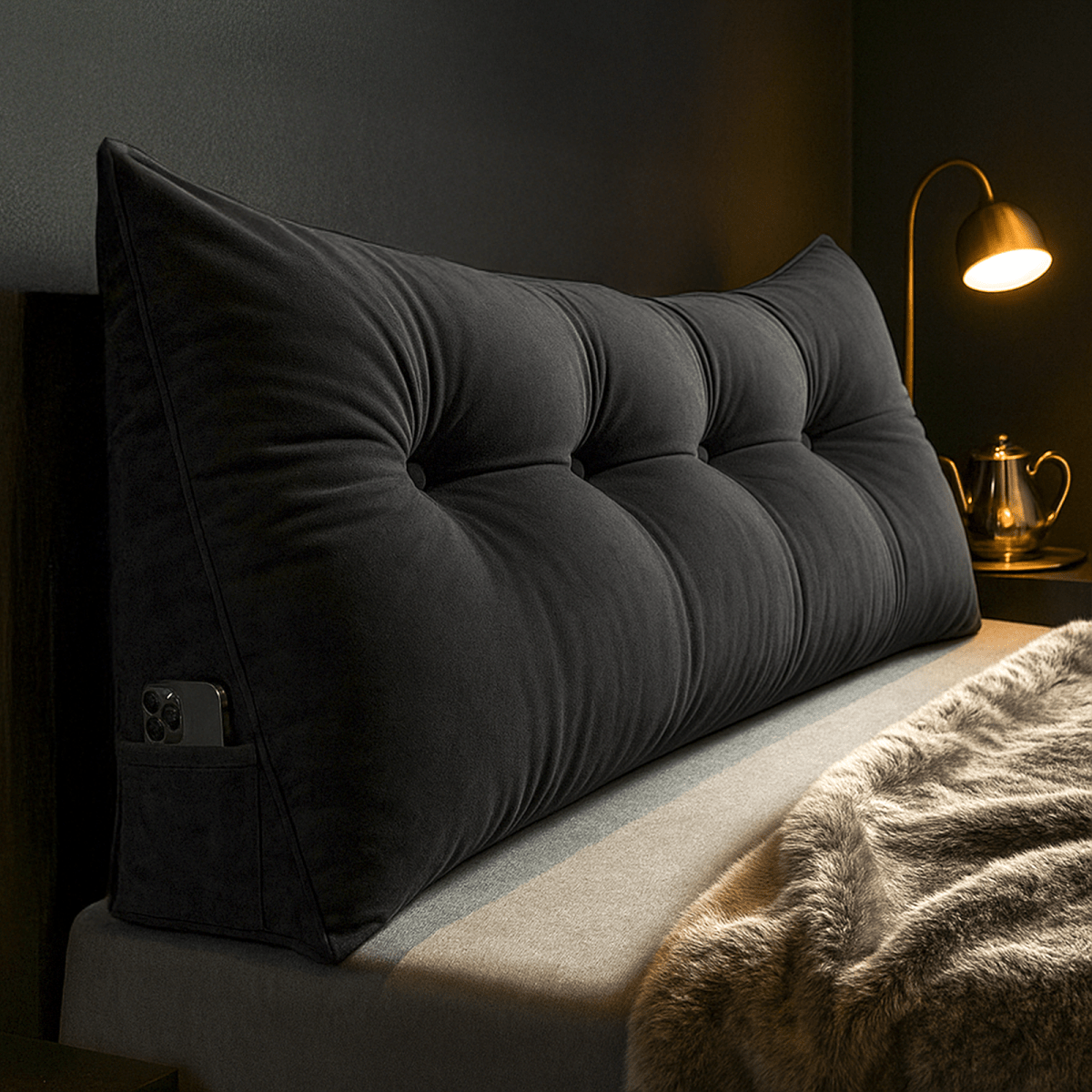 KomfortRuhe Keil Kissen – Ergonomische Rückenstütze Für Bett Und Sofa
