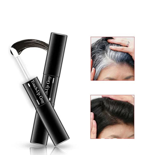 Coverexpress 2-in-1 Haarfarbe-Retuschepinsel – Schnelle Farbkorrektur für graue Haare
