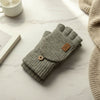 Kuscheliggestrickt – Dicke Gestrickte Halbfingerhandschuhe Für Komfort & Einfaches Tippen
