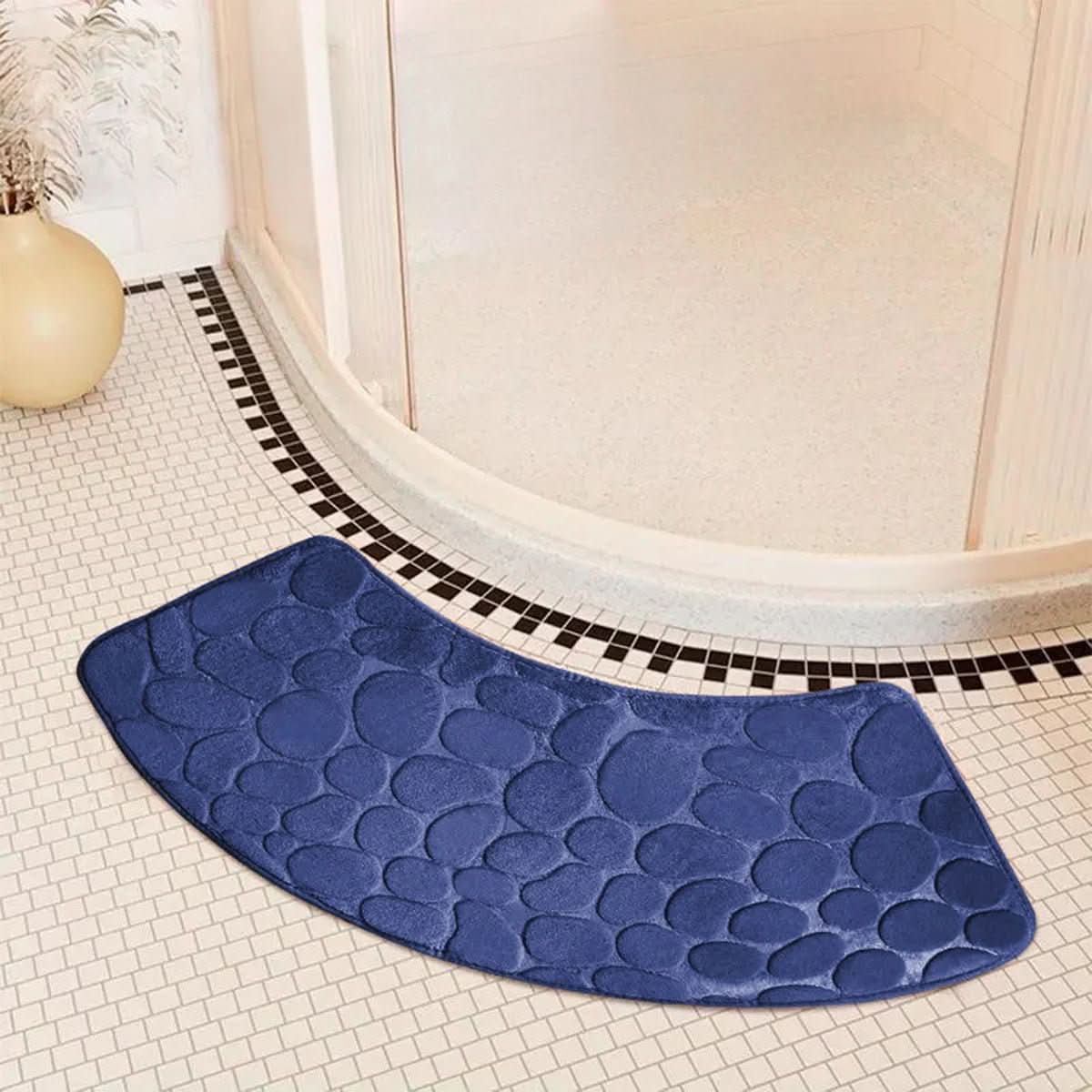 Flussform Bad Matte – Badematte mit Geschwungenem Design für Komfort und Sicherheit