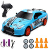 DRIFTHERO – 2,4-GHz-4WD-Hochgeschwindigkeits-RC-Auto mit AE86- und GTR-Renndesign 16