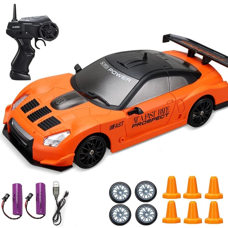 DRIFTHERO – 2,4-GHz-4WD-Hochgeschwindigkeits-RC-Auto mit AE86- und GTR-Renndesign 5