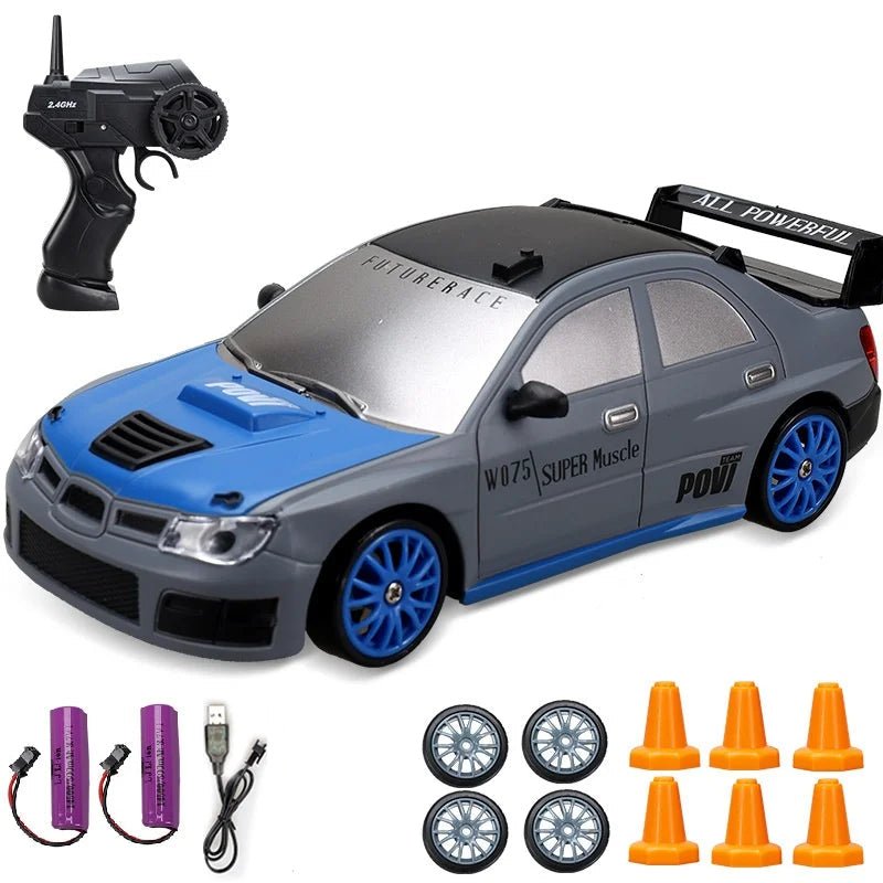 DRIFTHERO – 2,4-GHz-4WD-Hochgeschwindigkeits-RC-Auto mit AE86- und GTR-Renndesign 8