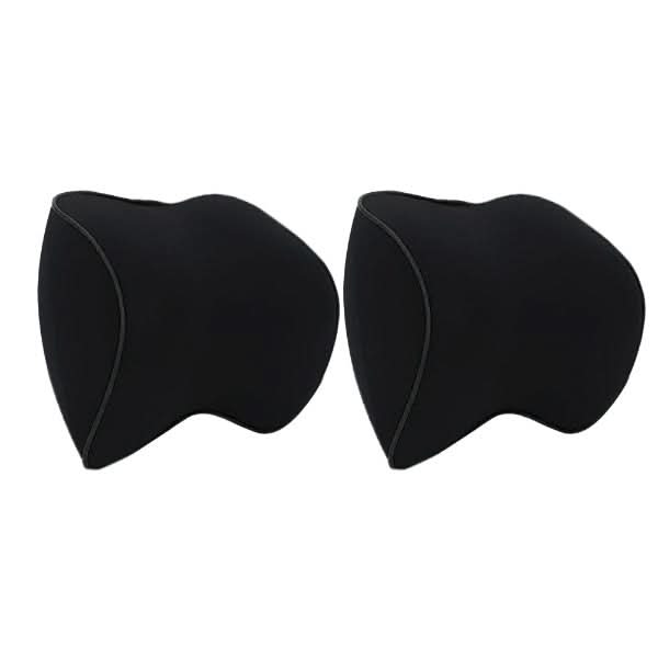 DriveComfort Nackenkissen aus Memory-Schaum | 2er-Pack Nackenstützen fürs Auto | Ergonomisches Reisekissen | Bequeme Kopfstütze beim Autofahren 1