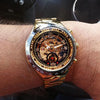 ECLIPTICA – Automatische Armbanduhr mit schimmerndem Gold-Strass 6