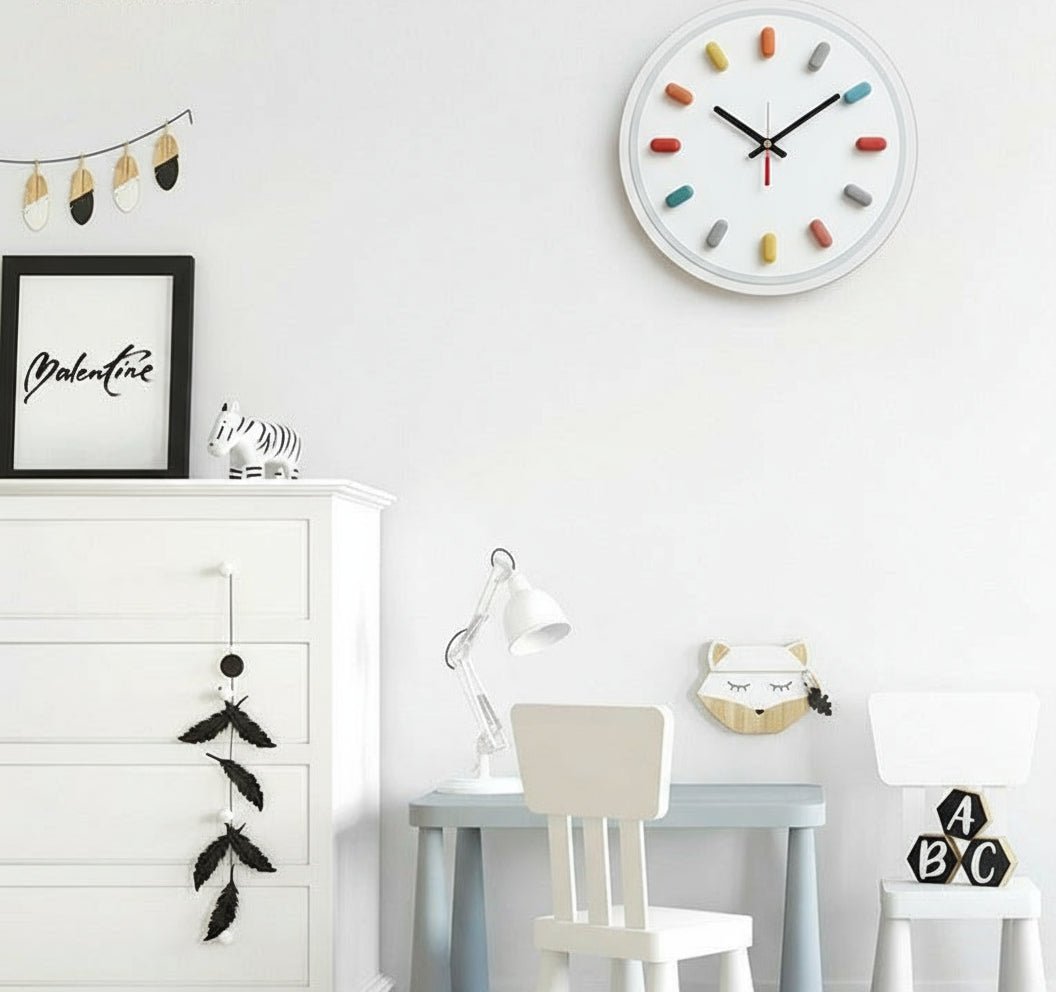 ECOCRAFT – Nordische 3D-Wanduhr mit geräuschlosem Sekundenzeiger 2