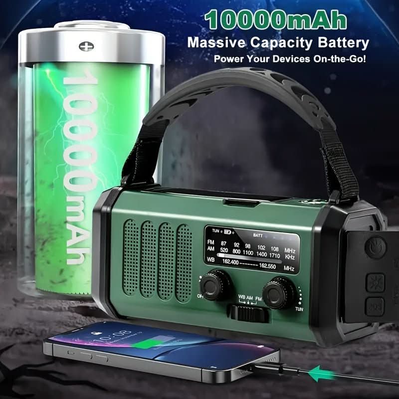 EcoPower Radiogerät – Notfallradio Mit Solar, Taschenlampe Und USB-Ladefunktion