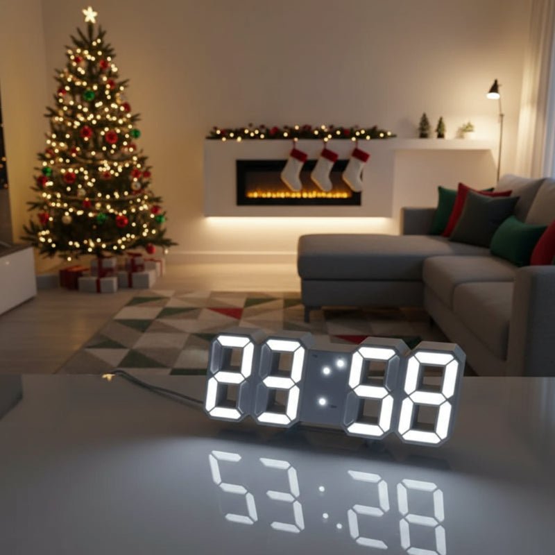 EONWAVE – Leuchtende 3D-Digitaluhr mit Sprachsteuerung und lautlosem Alarm 1