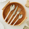 ETERNIFORCE – 24-Piece Stainless Steel Flatware Set with Engraved Design 2