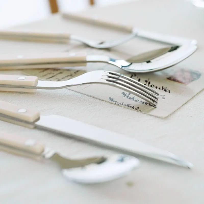 ETERNIFORCE – 24-Piece Stainless Steel Flatware Set with Engraved Design 6