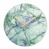 Olive - Elegante Wanduhr mit Marmor-Inspiration