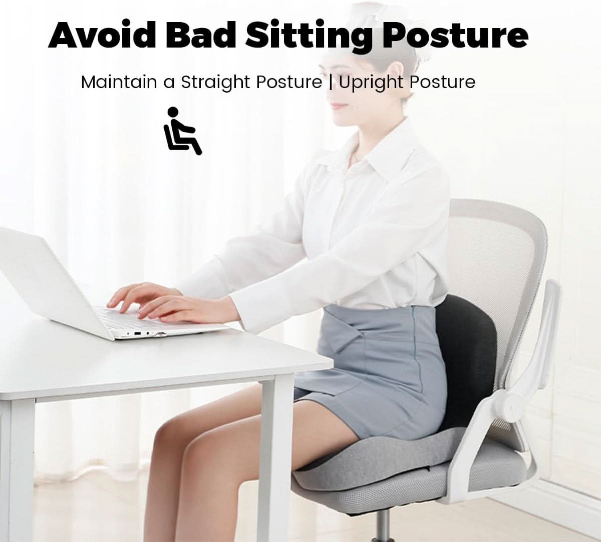 ERGOREST – Ergonomisches Lendenstützkissen für Bürostühle & Autos