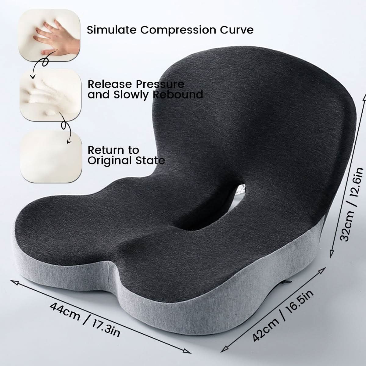 ERGOREST – Ergonomisches Lendenstützkissen für Bürostühle & Autos