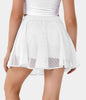 Alltäglicher Tennis Rock – Luftiger 2-in-1 Maschen-Rock Mit Shorts
