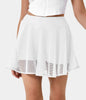 Alltäglicher Tennis Rock – Luftiger 2-in-1 Maschen-Rock Mit Shorts