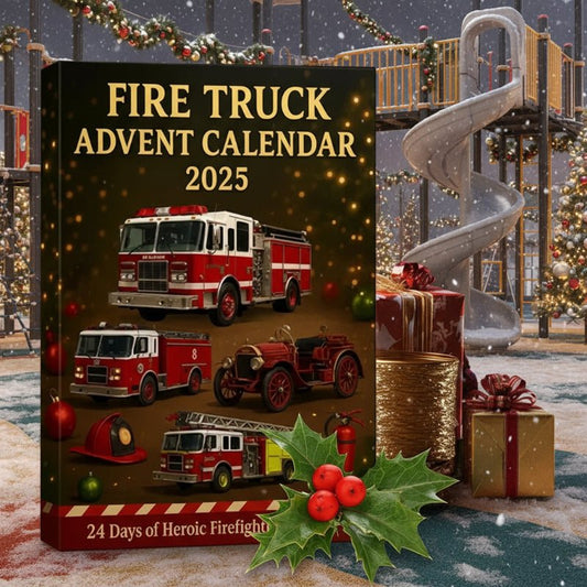 FIRECOUNT – 24-tägiger Feuerwehrauto-Adventskalender für Kinder zum Weihnachtscountdown 1