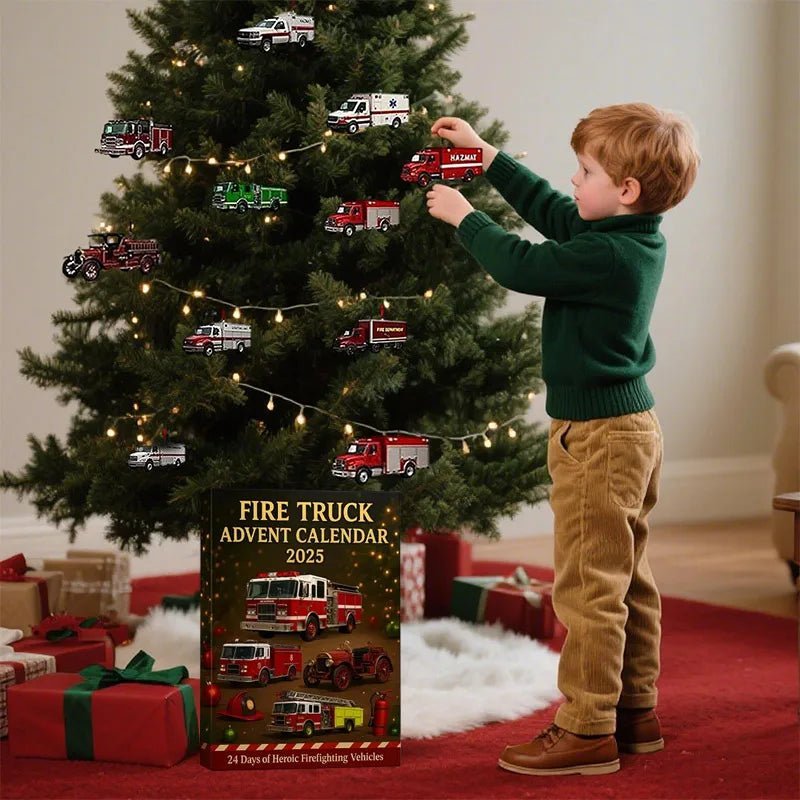 FIRECOUNT – 24-tägiger Feuerwehrauto-Adventskalender für Kinder zum Weihnachtscountdown 5