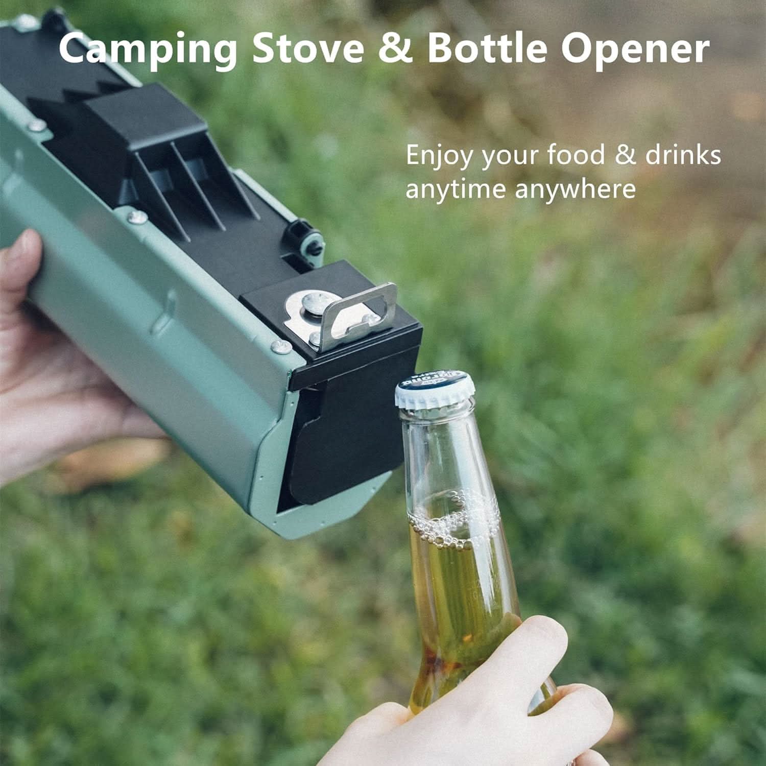 FLAMECAMP – Tragbarer Butan-Campingkocher mit Aufbewahrungstasche und Gasflasche 2