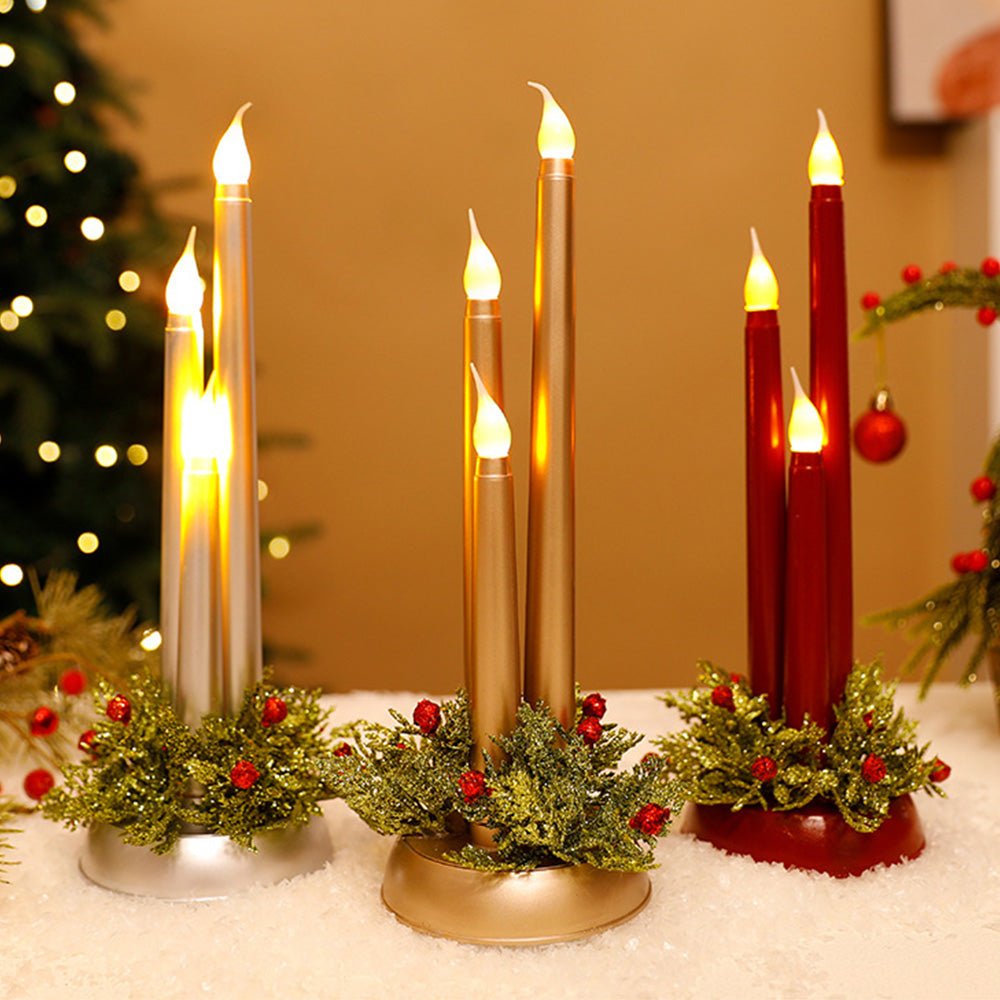 FLAMINIX – Flammenlose LED-Weihnachtskerzen mit realistischem Flackerlicht 1