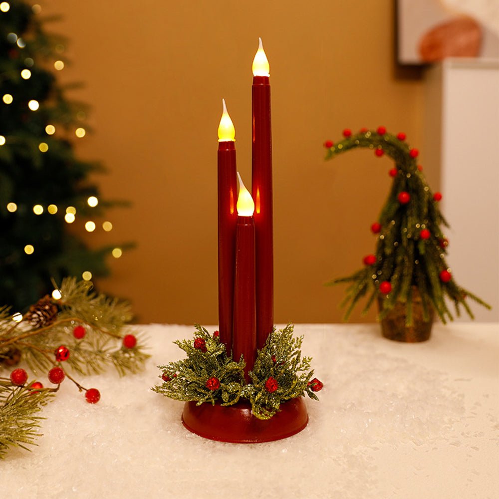 FLAMINIX – Flammenlose LED-Weihnachtskerzen mit realistischem Flackerlicht 4