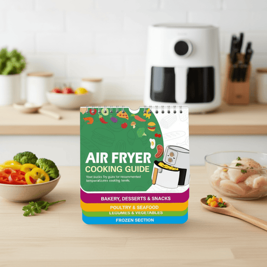FLAVORFY – Kompakte magnetische Heißluftfritteuse – Essenszubereitungstabelle 0