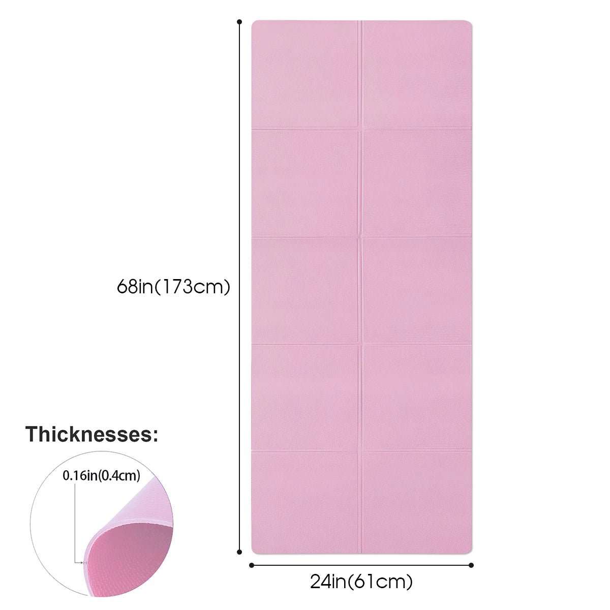 FLEXEASE LITE – 4 mm rutschfeste EVA-Yogamatte für Yoga, Pilates & Fitnessstudio 4