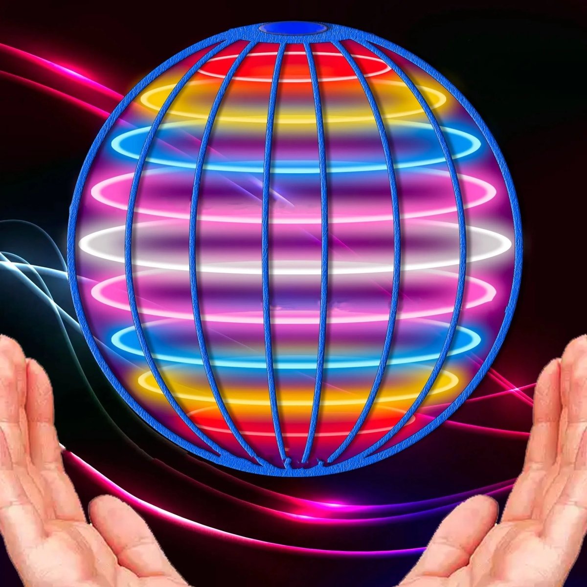 FLYORB – Handgesteuerter magischer fliegender Kreisel mit LED-Effekten 1
