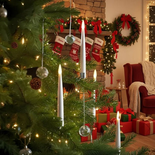 Flammenlose LED Kerzen Set Mit Fernbedienung – Dimmbar, Timer, Realistisches Flackern, Ideal Für Weihnachtsdekoration 0