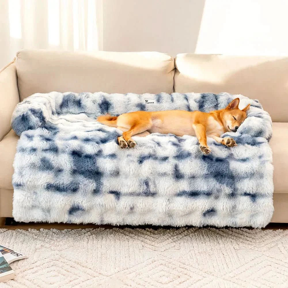 Plüschnest – Kuscheliges Sofabett Für Hunde Mit Rutschfester Unterseite