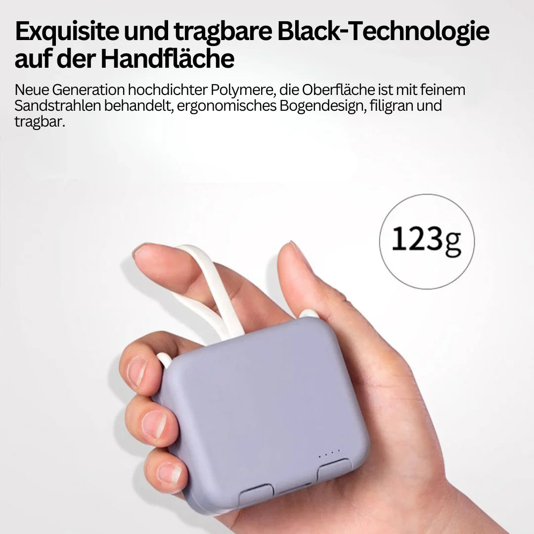 Faltbare Powerbank – Tragbares Notfall-Ladegerät für unterwegs