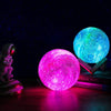 Galaxie Mondlampe – 3D-Mondlampe mit 16 Farben und Holzständer für Stimmungsvolle Beleuchtung