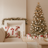 GLEAMCUSH – Festlicher Weihnachtskissenbezug mit Zuckerstangenmotiv und weichem Polyestergewebe 3