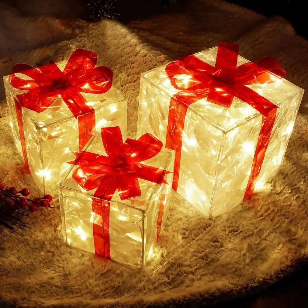 GLIMBOX – Beleuchtete Weihnachtsgeschenkbox mit 100 LED-Lichtern für die Weihnachtsdekoration 7