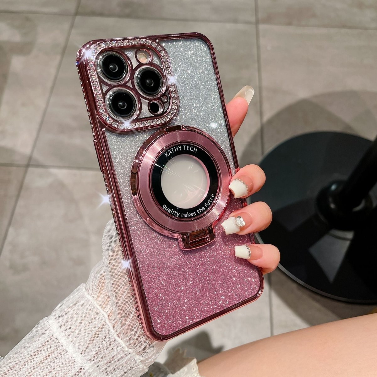 GLITTER DIAMOND – Magnetischer MagSafe Ringhalter für iPhone 1