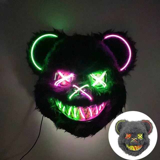 GLOWPURGE – Leuchtende LED-Maske mit Neoneffekten 1