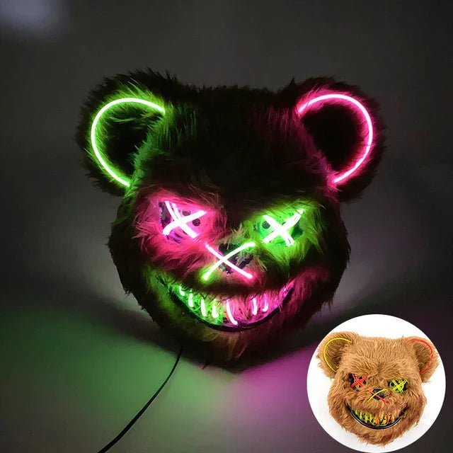 GLOWPURGE – Leuchtende LED-Maske mit Neoneffekten 2