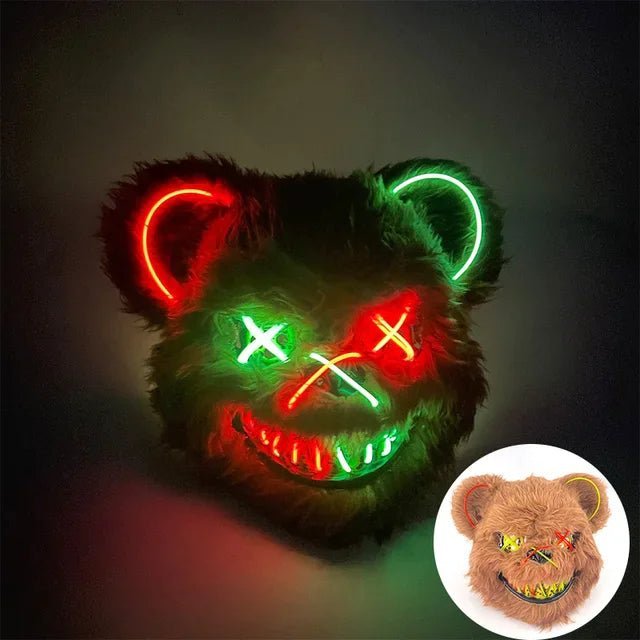 GLOWPURGE – Leuchtende LED-Maske mit Neoneffekten 6