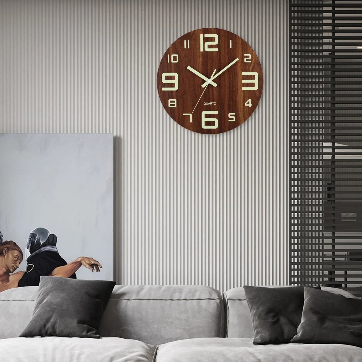 GLOWTIME – Elegante Quarzuhr mit Nachtsichtbarkeit und geräuschlosem Design 1
