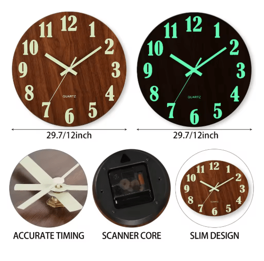 GLOWTIME – Elegante Quarzuhr mit Nachtsichtbarkeit und geräuschlosem Design 7