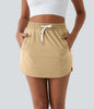 Golfgleiten Rock – Luftiger Golfrock mit Shorts und Verstellbarem Kordelzug