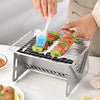 GRILLFOLD – Portable Stainless Steel Charcoal Grill for Outdoor Cooking 1