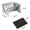 GRILLFOLD – Portable Stainless Steel Charcoal Grill for Outdoor Cooking 5
