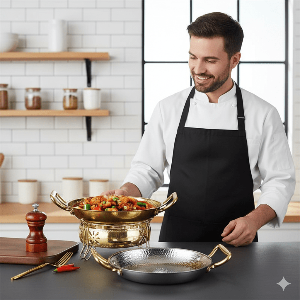 STEELCHEF – Hammerschlag-Edelstahltopf für Pfannen, Saucen & Vielseitiges Kochen